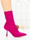 Botine cu Toc Subtire H-1 FUCHSIA | STEPHAN