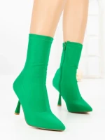 Botine cu Toc Subtire H-1 GREEN | STEPHAN