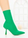 Botine cu Toc Subtire H-1 GREEN | STEPHAN