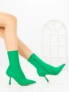 Botine cu Toc Subtire H-1 GREEN | STEPHAN