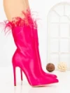 Botine cu Toc Subtire C-269 FUCHSIA | STEPHAN