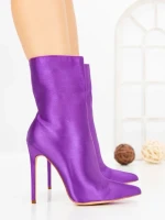 Botine cu Toc Subtire C-269 PURPLE | STEPHAN