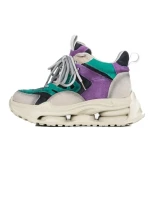Pantofi Sport Dama din piele naturala H36839 DARK GREY-BLUE | ADVANCER