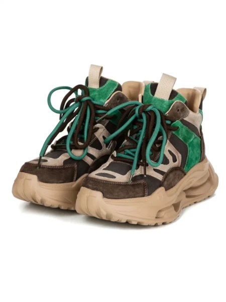 Pantofi Sport Dama din piele naturala H36839 BROWN-APRICOT | ADVANCER