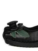 Pantofi Casual Dama din piele naturala F198 BLACK | FORMAZIONE