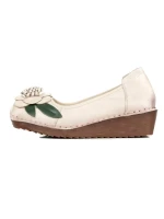 Pantofi Casual Dama din piele naturala F198 CREAM | FORMAZIONE