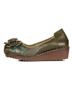 Pantofi Casual Dama din piele naturala F198 GREEN | FORMAZIONE