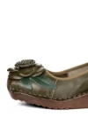 Pantofi Casual Dama din piele naturala F198 GREEN | FORMAZIONE
