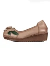 Pantofi Casual Dama din piele naturala F198 APRICOT | FORMAZIONE