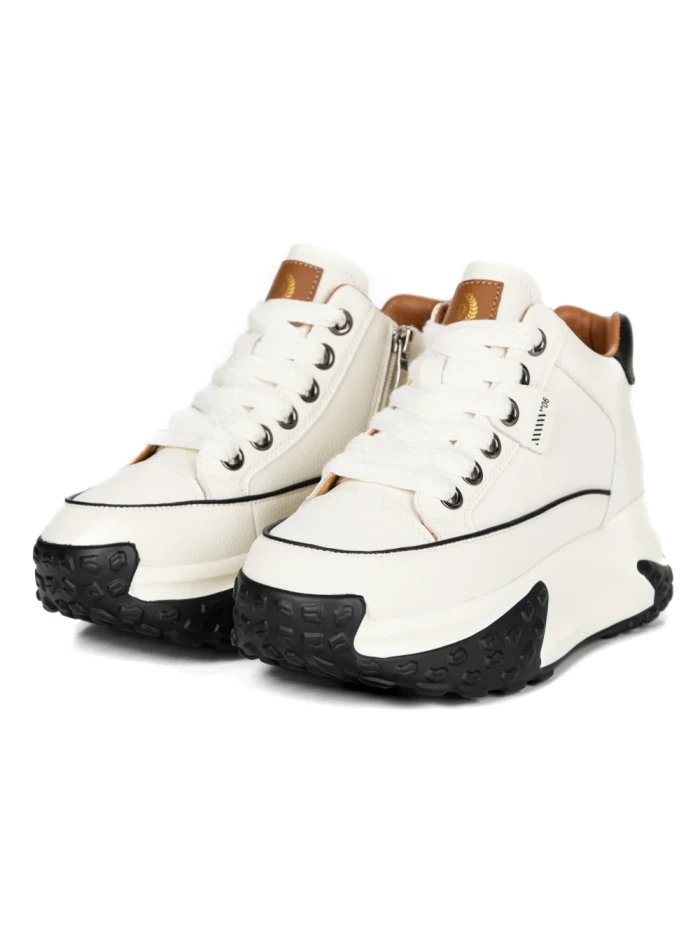Ghete Dama cu Platforma 8821-1 WHITE | ADVANCER