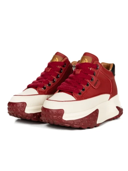 Ghete Dama cu Platforma 8821-1 RED | ADVANCER