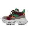 Pantofi Sport Dama din piele naturala HY6398 BROWN-GREEN | ADVANCER