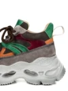 Pantofi Sport Dama din piele naturala HY6398 BROWN-GREEN | ADVANCER