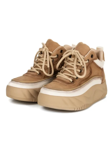Pantofi Sport Dama din piele naturala 77038 KHAKI | ADVANCER