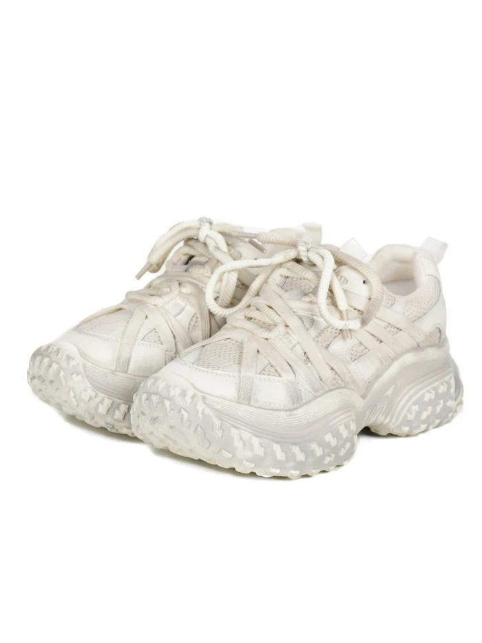 Pantofi Sport Dama din piele naturala F5150 CREAM | ADVANCER