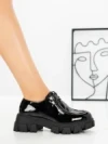 Pantofi Casual Dama 68278 BLACK PATENT | CM