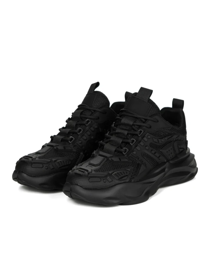 Pantofi Sport Barbati din piele naturala 24210 BLACK | ADVANCER