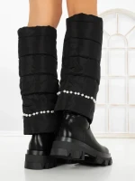 Cizme Dama cu talpa joasa C-284 BLACK | STEPHAN