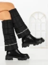 Cizme Dama cu talpa joasa C-284 BLACK | STEPHAN