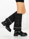 Cizme Dama cu talpa joasa C-284 BLACK | STEPHAN