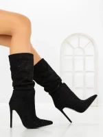 Botine cu Toc Subtire C-270 BLACK | STEPHAN