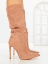 Botine cu Toc Subtire C-270 CHAMPAGNE | STEPHAN