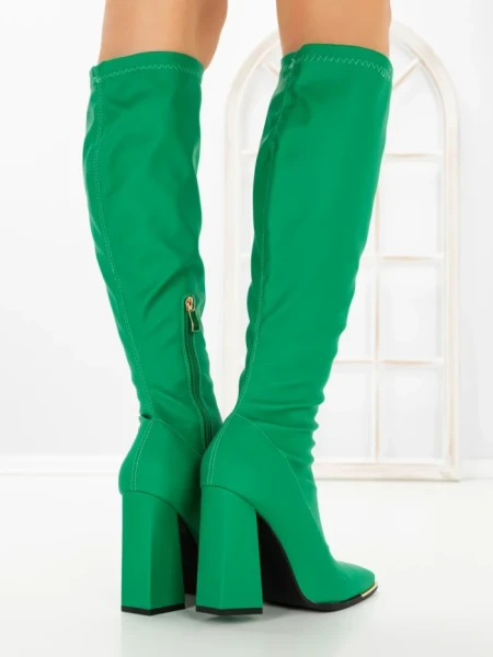 Cizme Dama cu Toc C-239 GREEN | STEPHAN