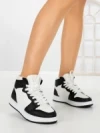 Sneakers Dama F005 WHITE-BLACK | COSTA SOL