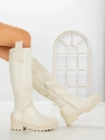 Cizme Dama cu talpa joasa 9050 BEIGE | CM