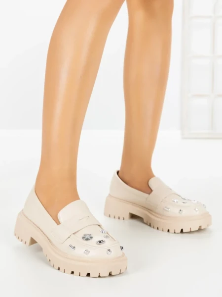 Pantofi Casual Dama 23008 BEIGE | CM