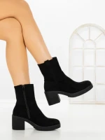 Botine cu Toc Gros 68263 BLACK | CM