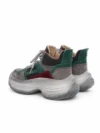 Pantofi Sport Dama din piele naturala HD7673 BROWN-GREEN | ADVANCER