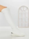 Cizme Dama cu Platforma YM-172 WHITE | H&D