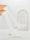 Cizme Dama cu Platforma YM-172 WHITE | H&D