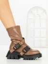 Ghete Dama cu Platforma YZ21-25 KHAKI | H&D