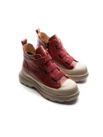 Ghete Dama din piele naturala 66082 RED | ADVANCER