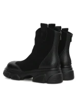 Ghete Dama din piele naturala 2202-1 BLACK | ADVANCER