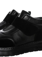 Ghete Barbati din piele naturala CM610 BLACK | ADVANCER