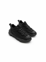 Ghete Barbati din piele naturala 01701 BLACK | ADVANCER