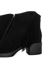 Ghete Dama din piele naturala 963-5 BLACK | ADVANCER
