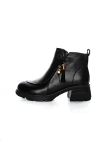 Ghete Dama din piele naturala 25808 BLACK | ADVANCER