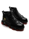 Ghete Barbati din piele naturala 1006-8 BLACK | ADVANCER