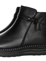 Ghete Dama din piele naturala 2587 BLACK | ADVANCER