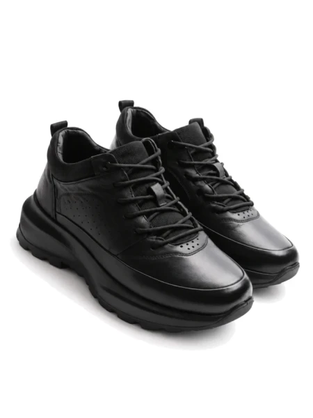 Ghete Barbati din piele naturala 37318 BLACK | ADVANCER