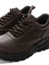 Ghete Barbati din piele naturala 5329 COFFEE | ADVANCER