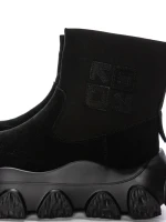 Ghete Dama din piele naturala 9805G BLACK | ADVANCER