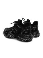 Pantofi Sport Barbati din piele naturala 5351 BLACK-GUN | ADVANCER