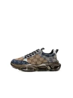 Pantofi Sport Barbati din piele naturala 5355 YELLOW-BLUE | ADVANCER