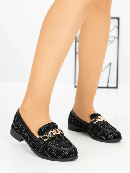 Pantofi Casual Dama ZU117-7 BLACK | BELLICY