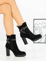 Botine cu Toc Gros QT07-31 BLACK | BELLICY